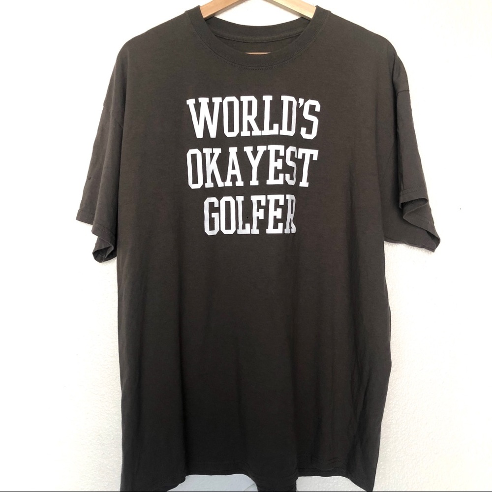 World's Okayest Golfer Comedy Sports Dad Shirt